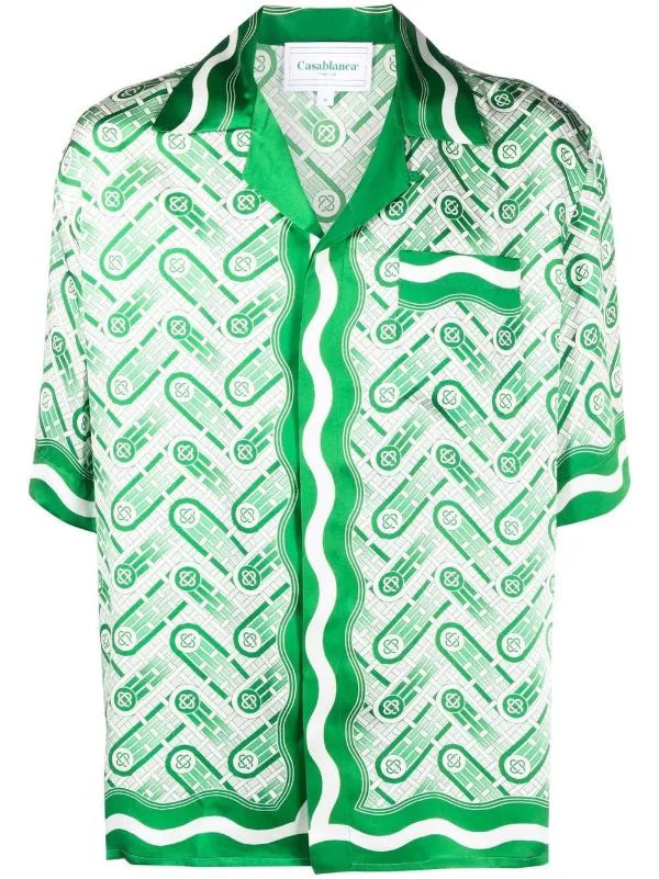 Casablanca Ping Pong monogram-print shirt