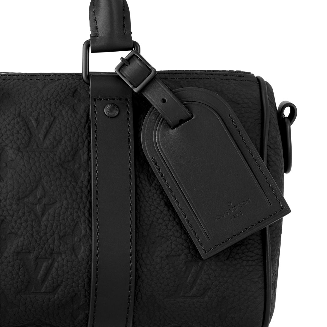 Sac Keepall Bandoulière 25 Noir Cuir