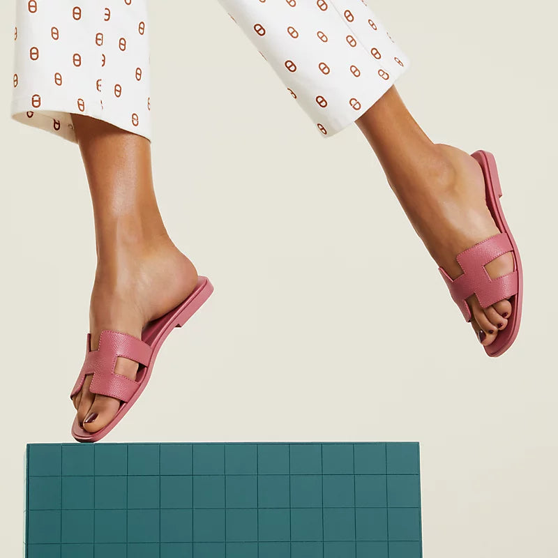 Hermes - Claquettes Rose de Venise