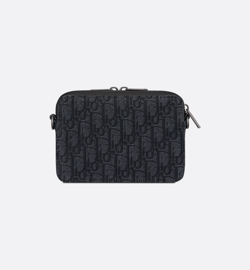 Pochette zippée à bandoulière Noir