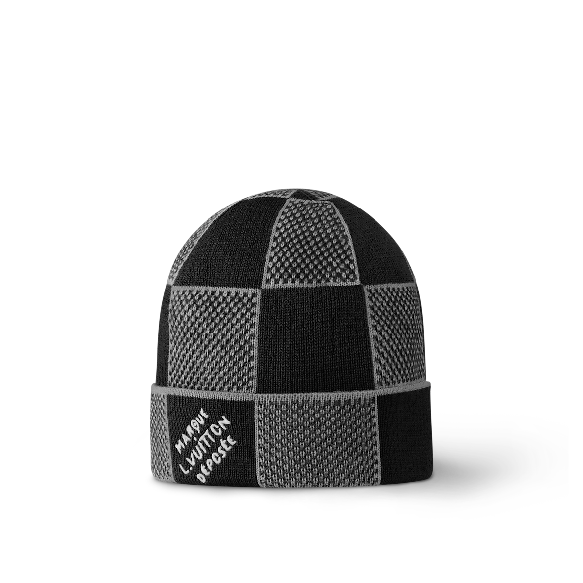 Bonnet et Écharpe Damier Heritage Noir