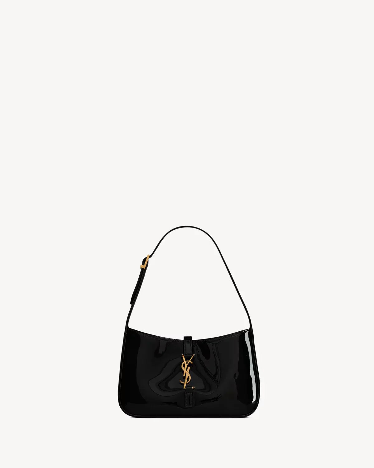 YSL - le 5 à 7 en cuir verni noir