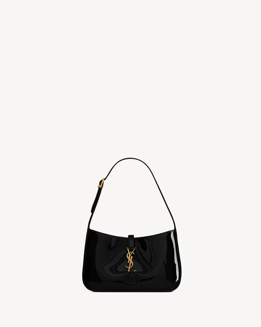 YSL - le 5 à 7 en cuir verni noir